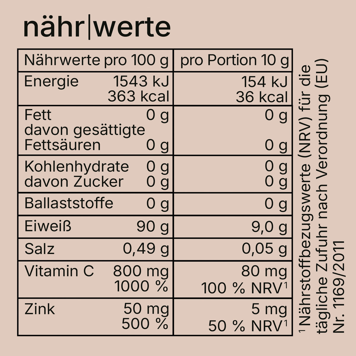 Collagen Hydrolysat mit Vitamin C & Zink, 1.000 g