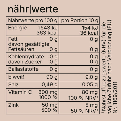 Collagen Hydrolysat mit Vitamin C & Zink, 1.000 g