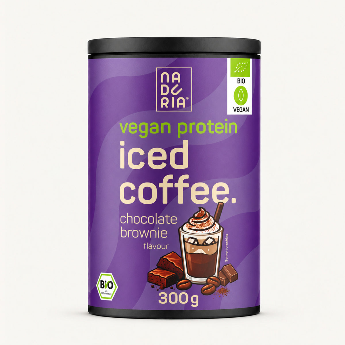Bio Vegan Protein Iced Coffee – Chocolate Brownie, 300 g