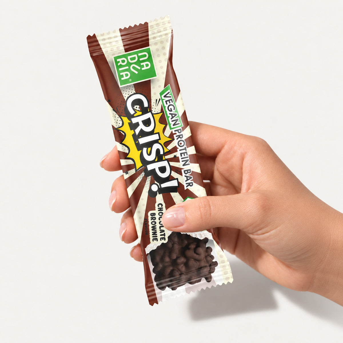 CRISP! Bio Vegan Proteinriegel – Chocolate Brownie, Einzelriegel
