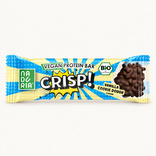 CRISP! Bio Vegan Proteinriegel – Vanilla Cookie Dough, Einzelriegel