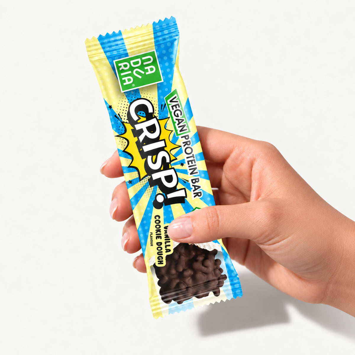 CRISP! Bio Vegan Proteinriegel – Vanilla Cookie Dough, Einzelriegel
