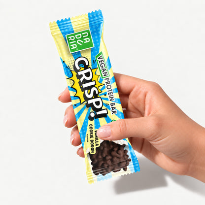 CRISP! Bio Vegan Proteinriegel – Vanilla Cookie Dough, Einzelriegel