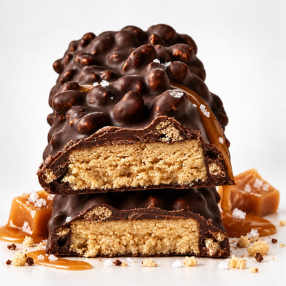CRISP! Bio Vegan Proteinriegel – Salted Caramel, 12er Box