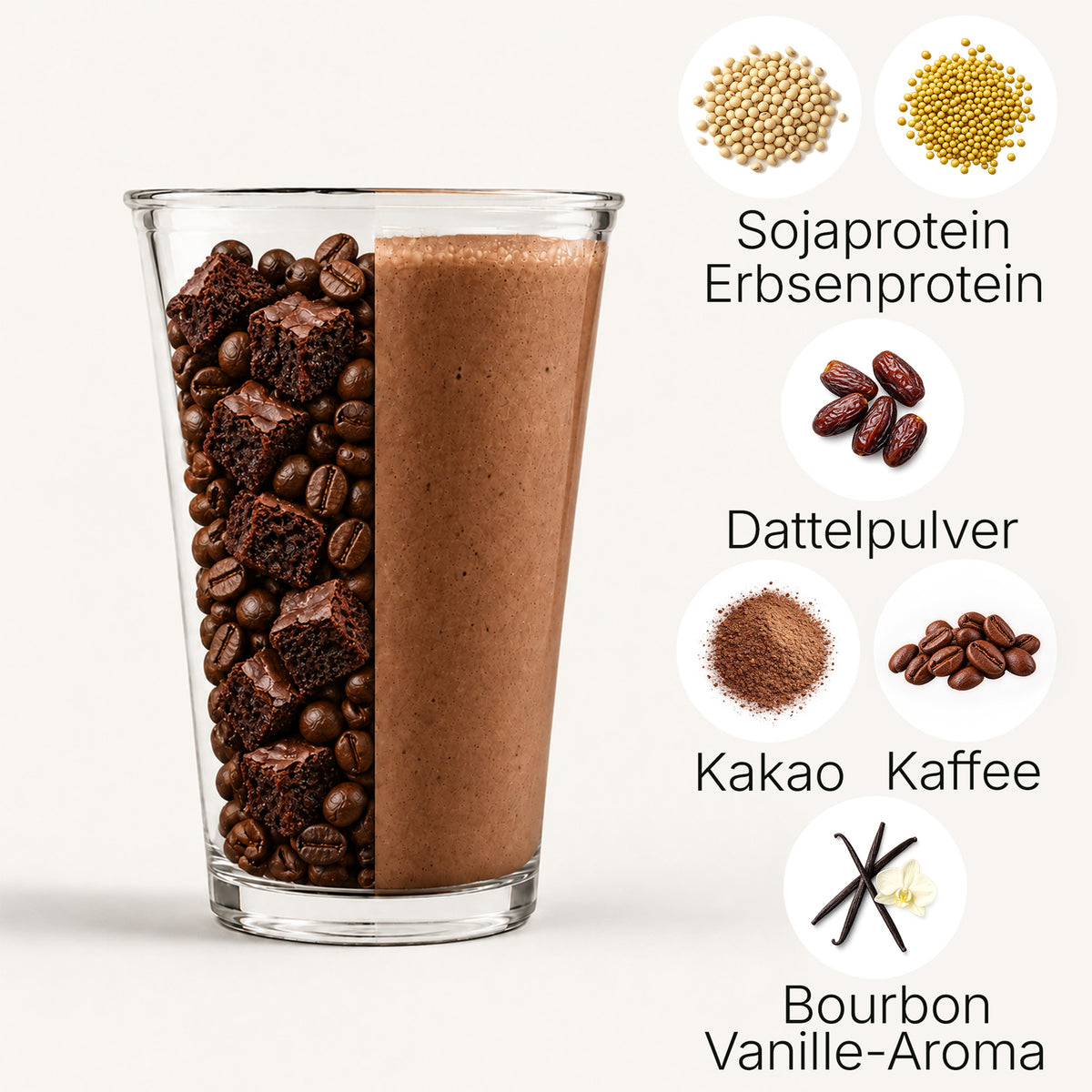 Bio Vegan Protein Iced Coffee – Chocolate Brownie, 300 g