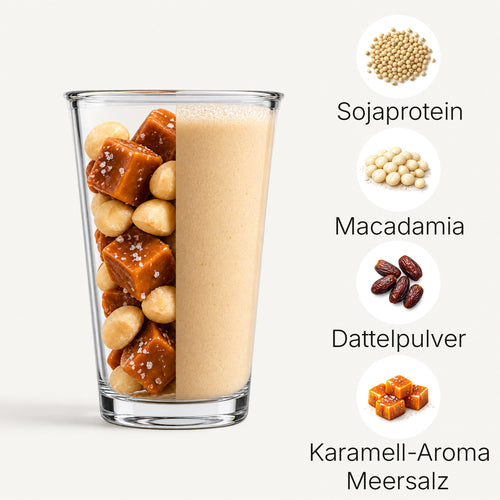 Bio Vegan Protein Shake – Macadamia Salted Caramel, 1.000 g